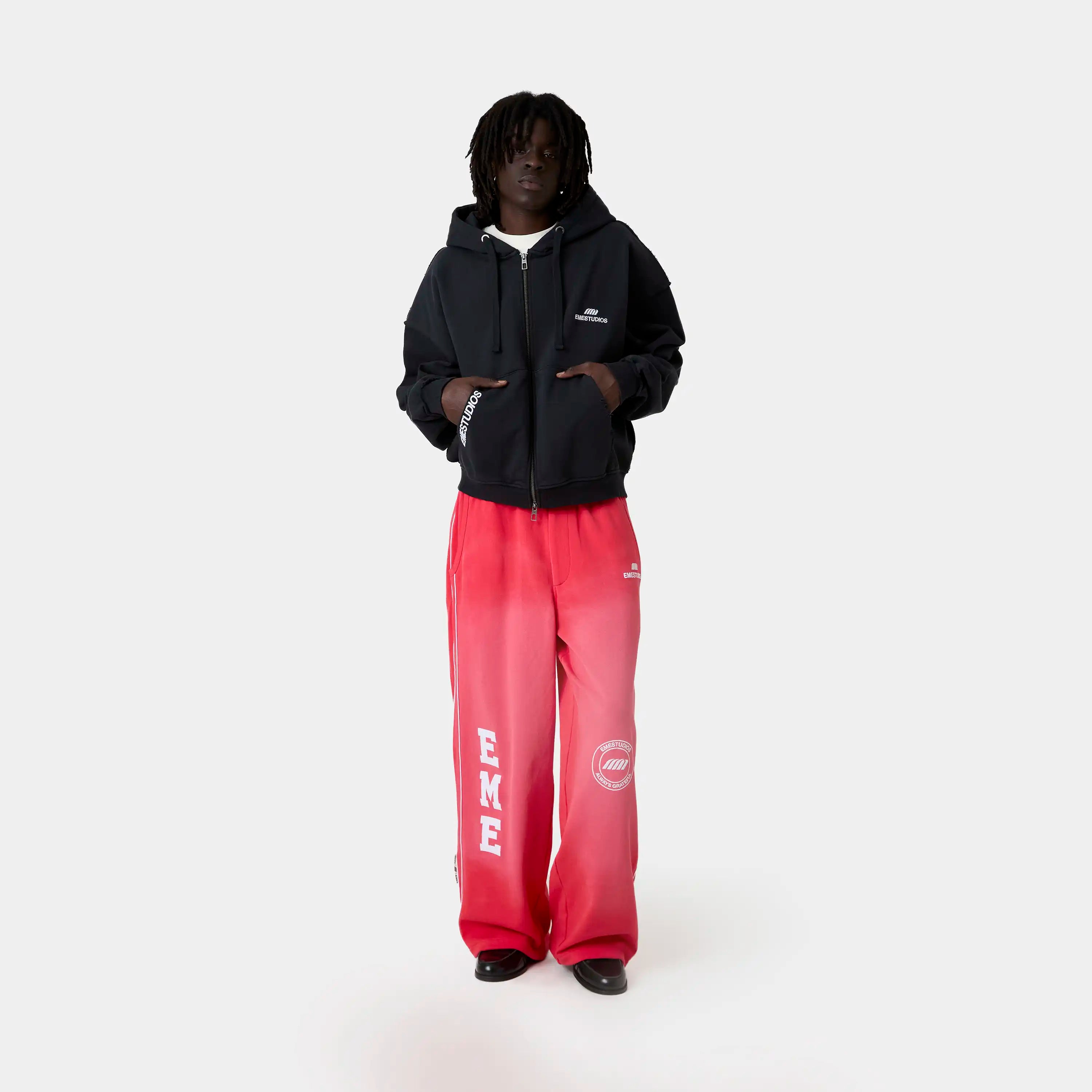 Edge Navy Full Zip Hoodies Eme Studios