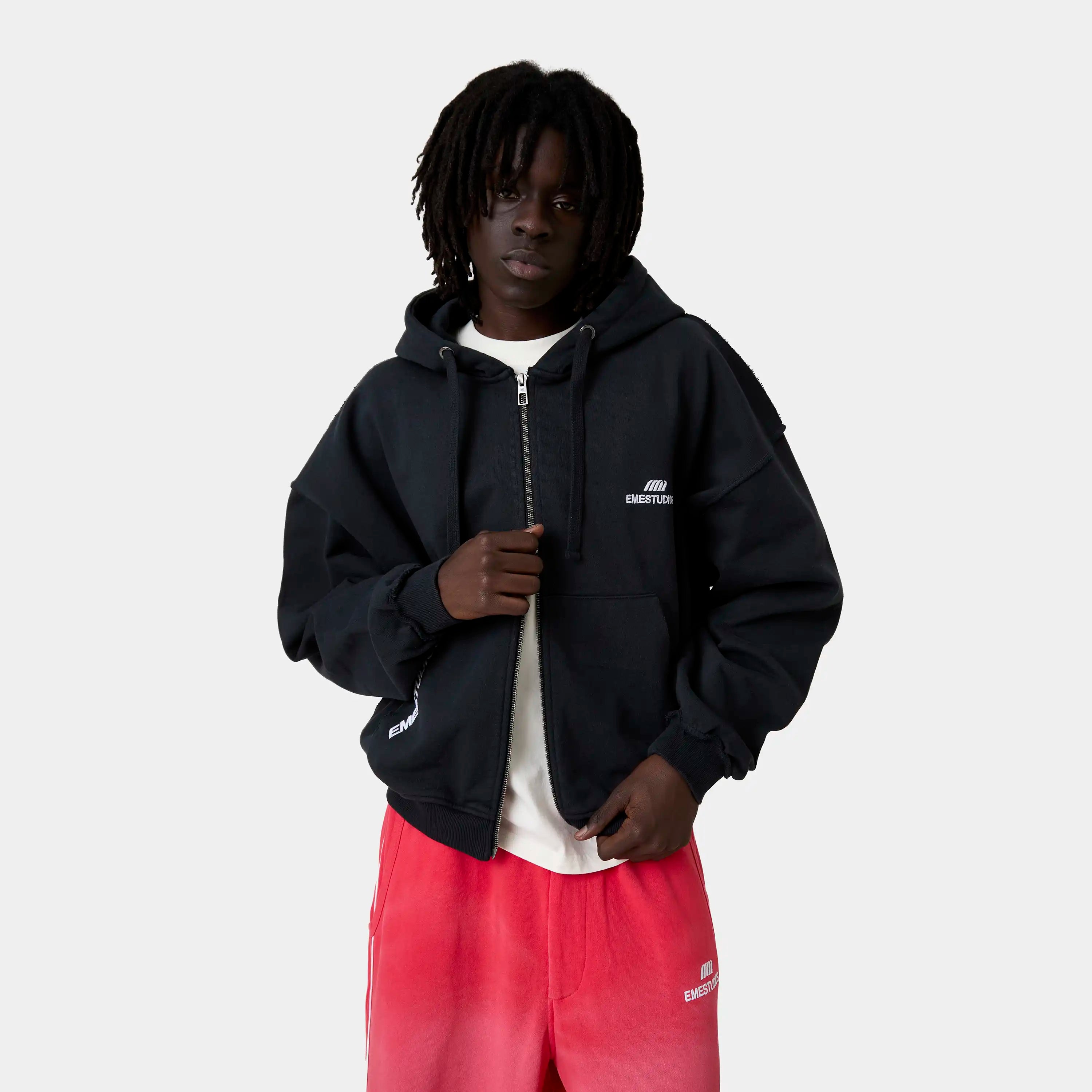 Edge Navy Full Zip Hoodies Eme Studios