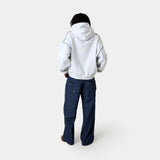 Edge Heather Grey Full Zip Hoodies Eme Studios