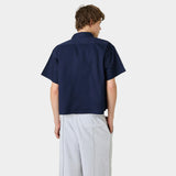 Cabo Navy Short Sleeve Shirt Shirts Eme Studios