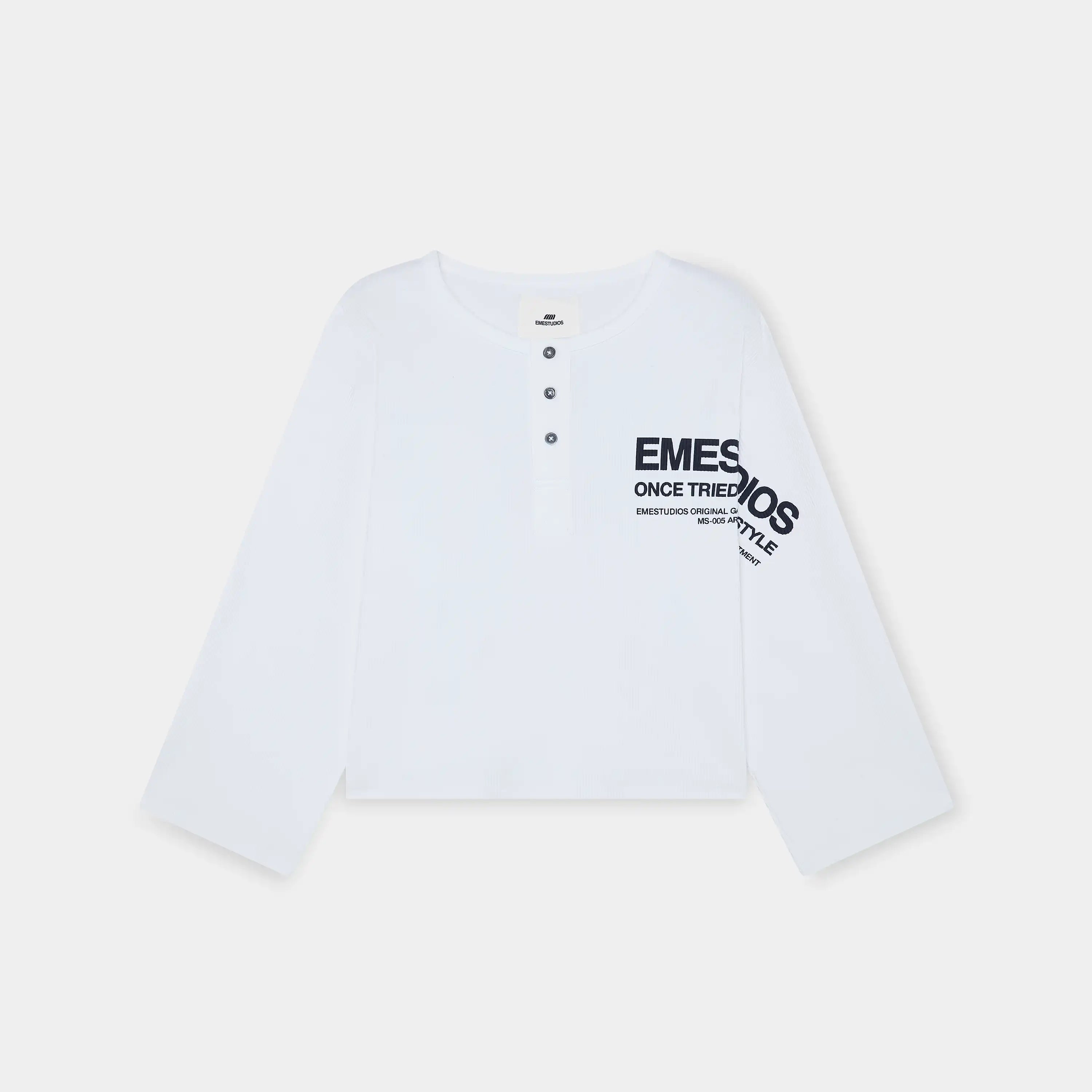 Selection Henley Pearl Long Sleeve