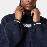 Gummy Navy Turtleneck Knit Woman Knitwear Eme Studios