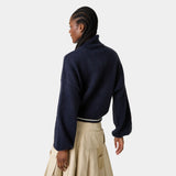 Gummy Navy Turtleneck Knit Woman Knitwear Eme Studios