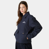 Siroq Striped Navy Jacket Outerwear Eme Studios