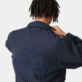 Siroq Striped Navy Jacket Outerwear Eme Studios