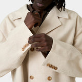 Tide Off Sand Linen Blazer Outerwear Eme Studios