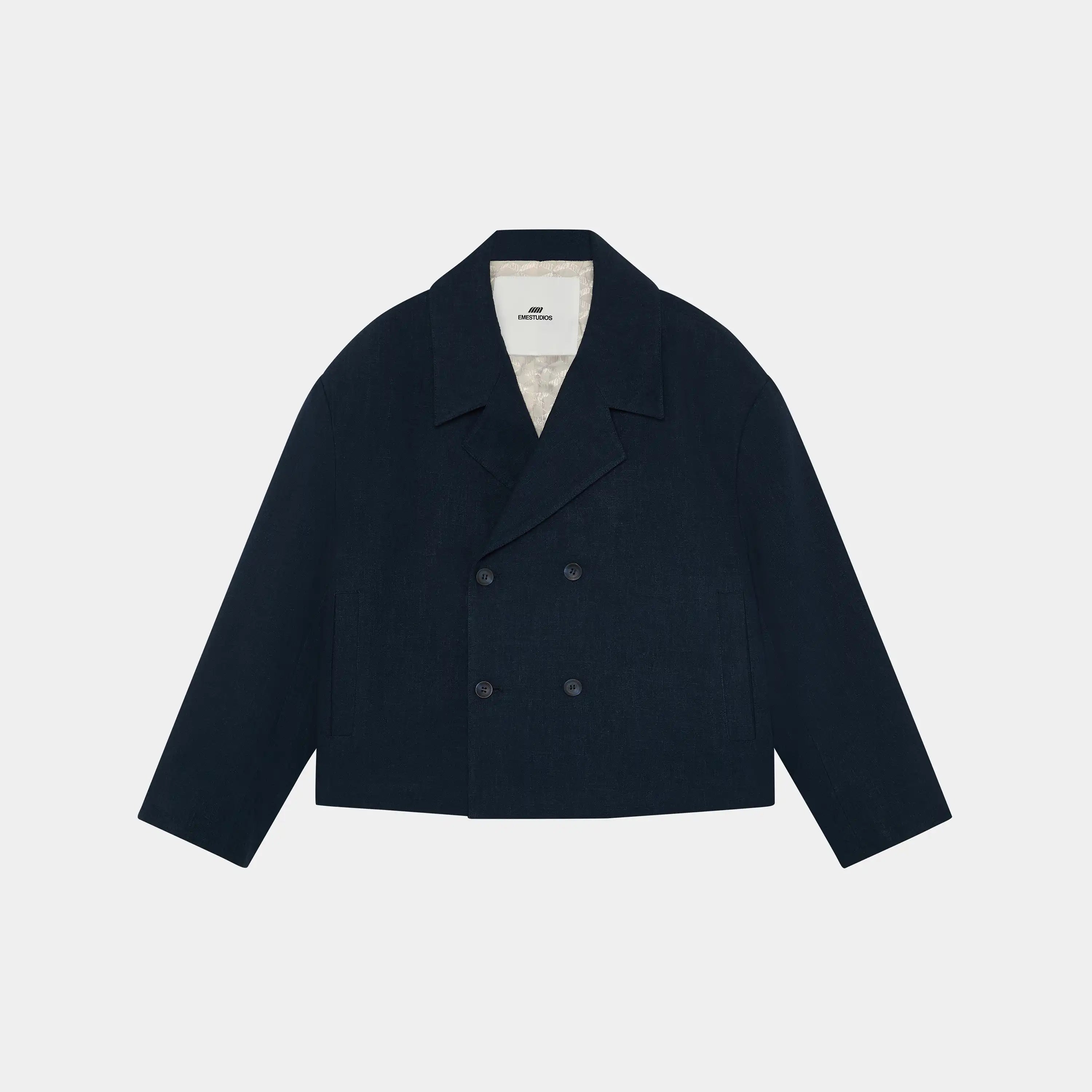 Tide Navy Linen Blazer