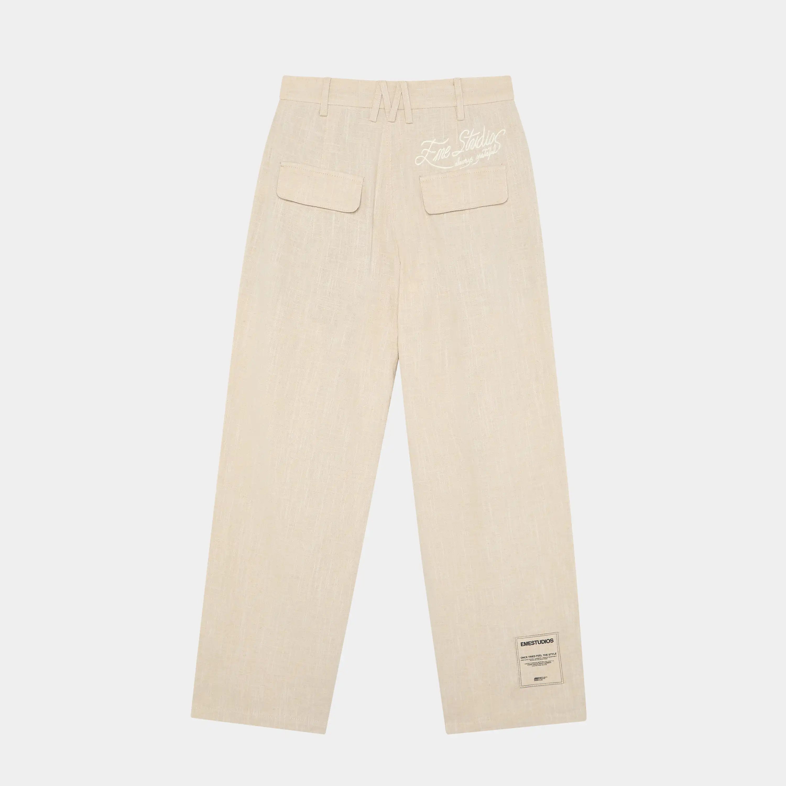 Tide Off Sand Tailored Pants Pants Eme Studios