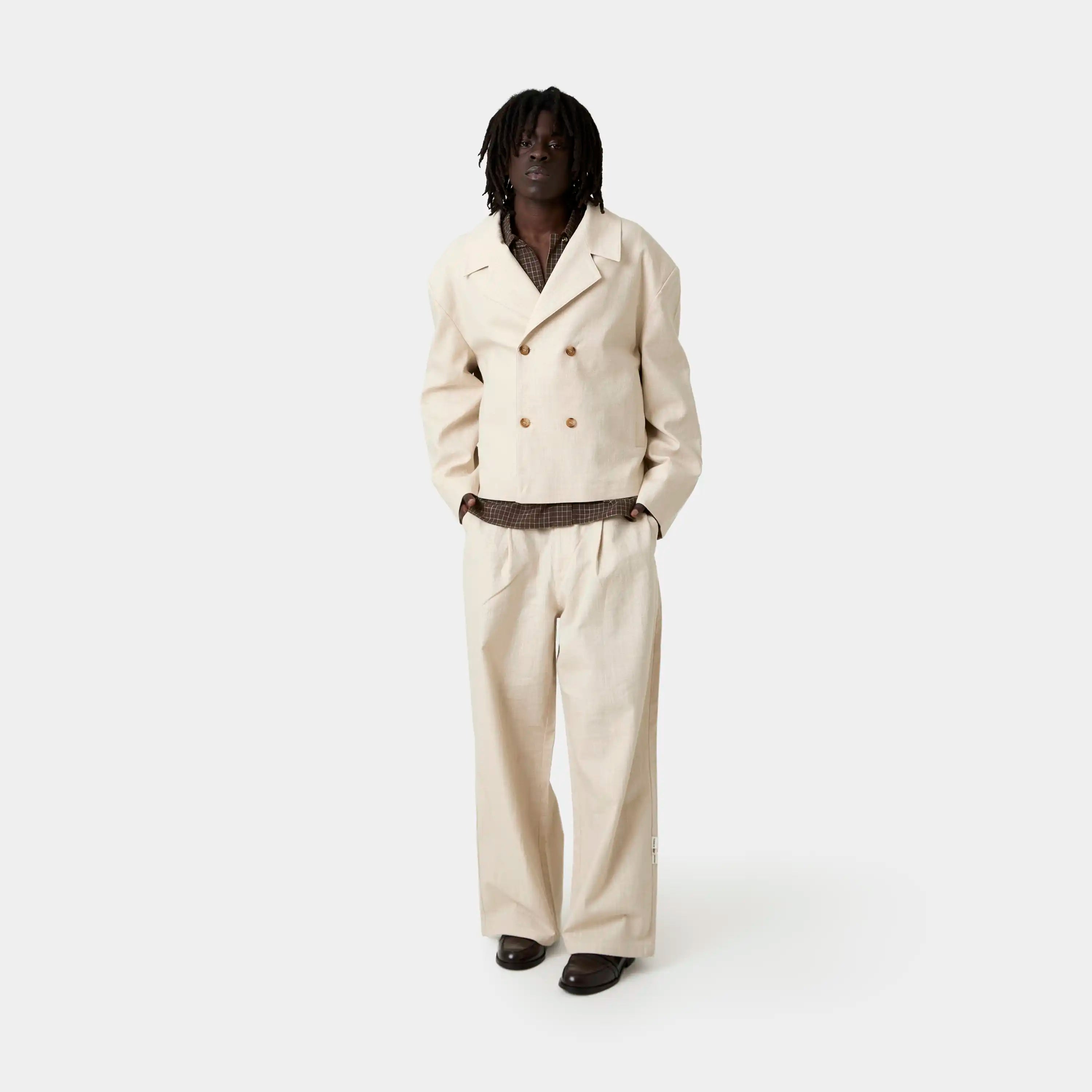 Tide Off Sand Tailored Pants Pants Eme Studios