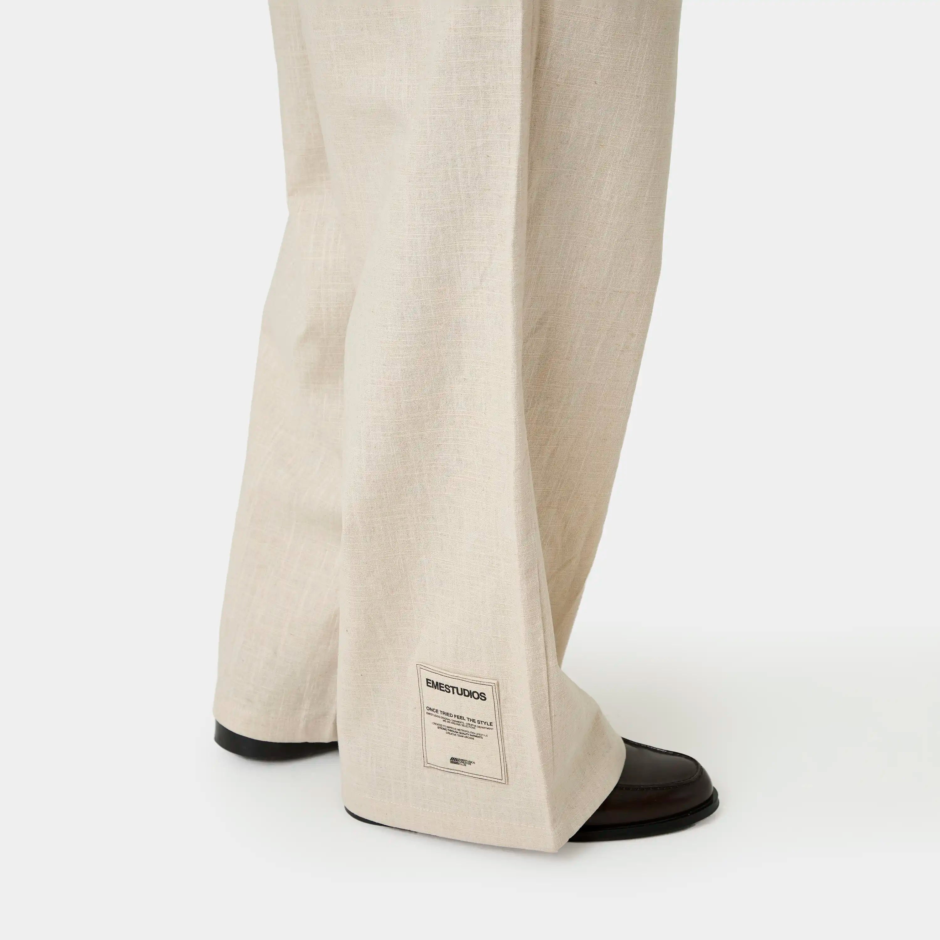 Tide Off Sand Tailored Pants Pants Eme Studios