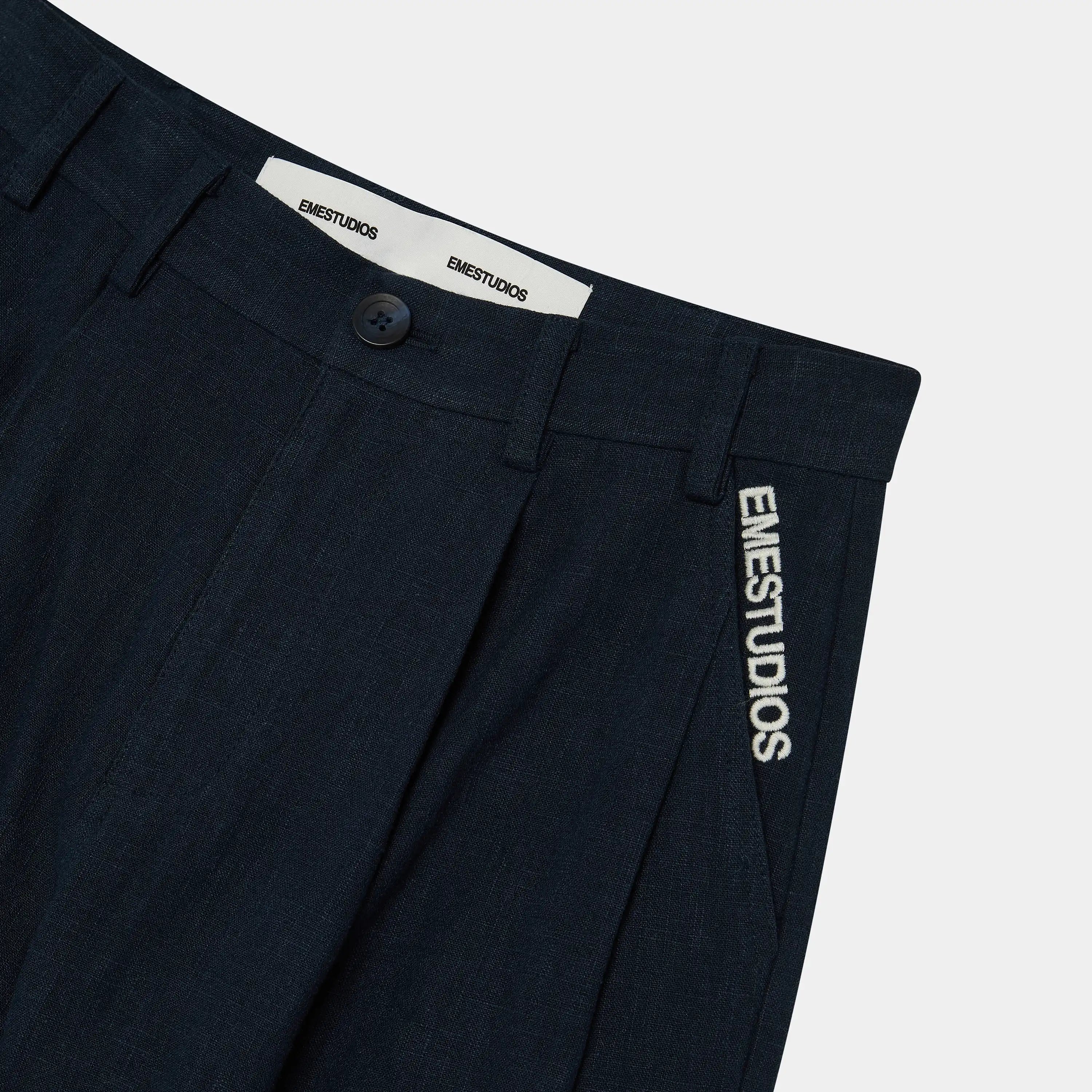 Tide Navy Tailored Pants Pants Eme Studios