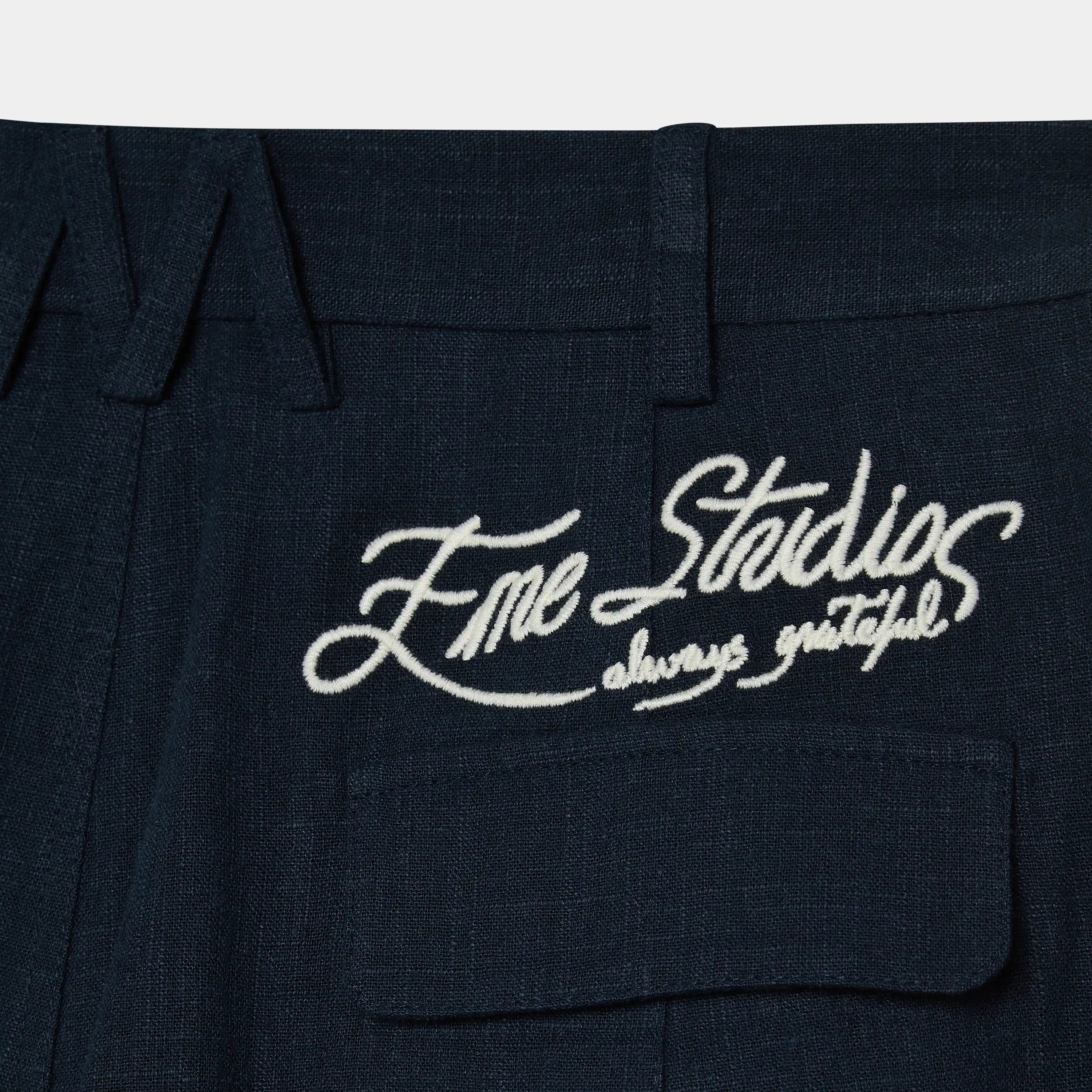 Tide Navy Tailored Pants Pants Eme Studios
