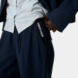 Tide Navy Tailored Pants Pants Eme Studios