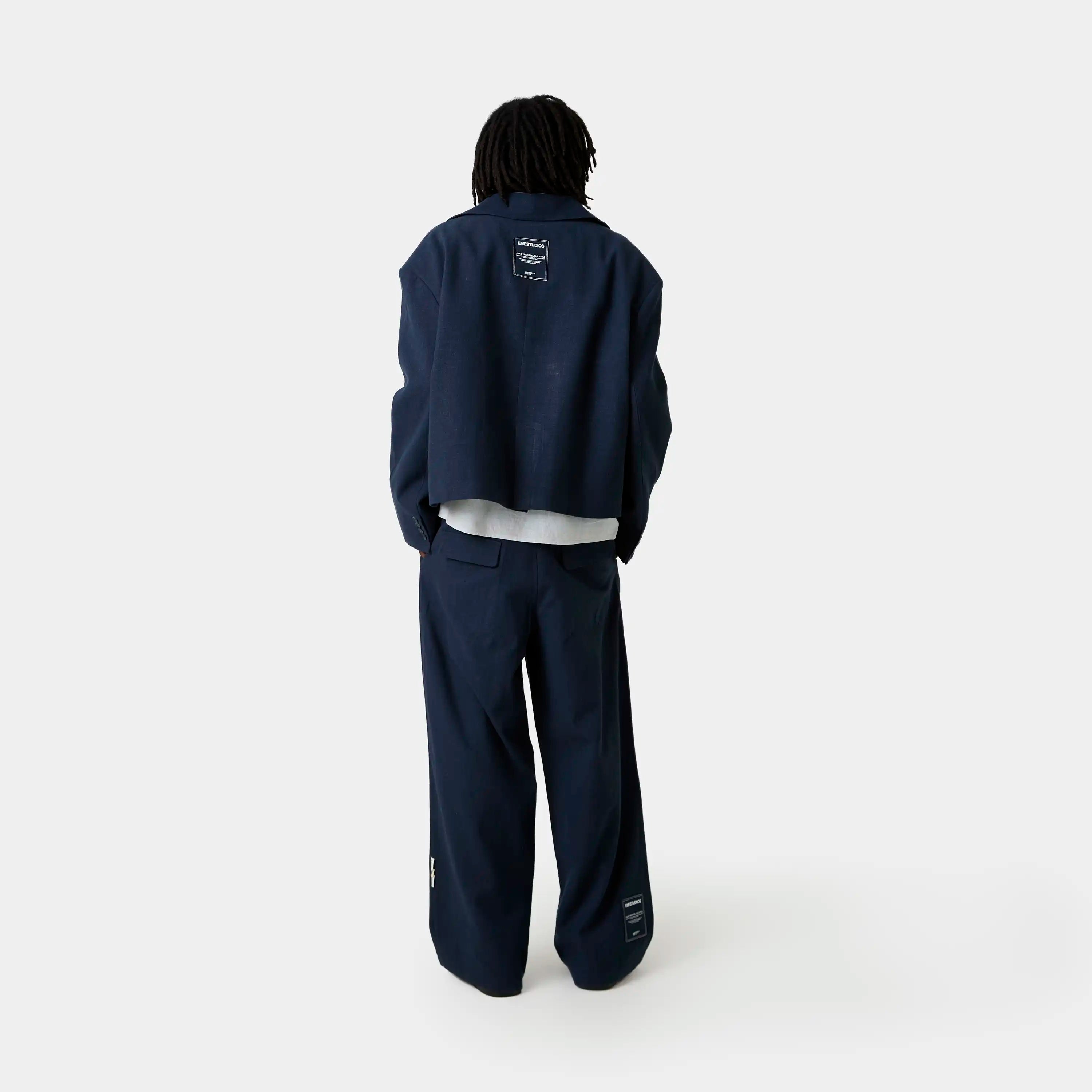 Tide Navy Tailored Pants Pants Eme Studios