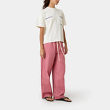 Marbe Salmon Striped Pants Pants Eme Studios