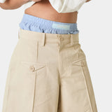 Golin Cloud Cream Formal Jorts Shorts Eme Studios