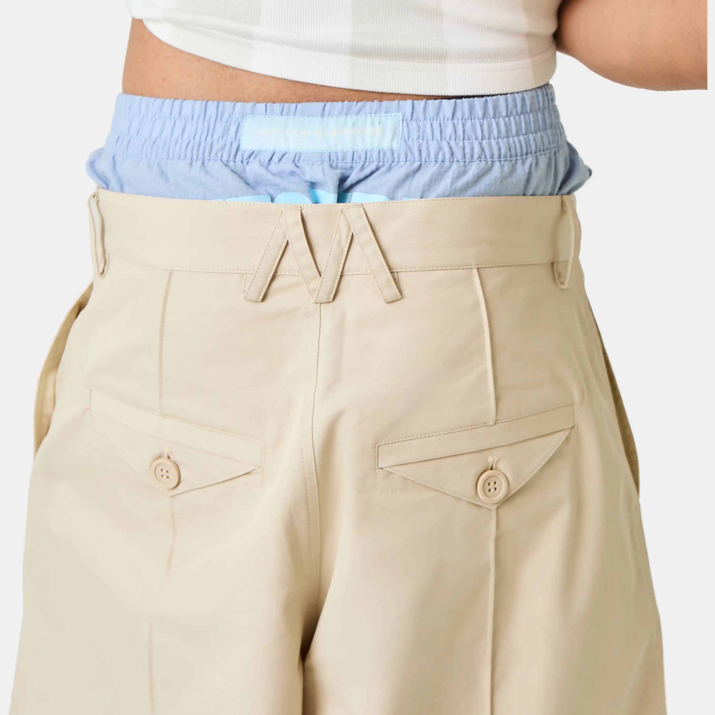Golin Cloud Cream Formal Jorts Shorts Eme Studios