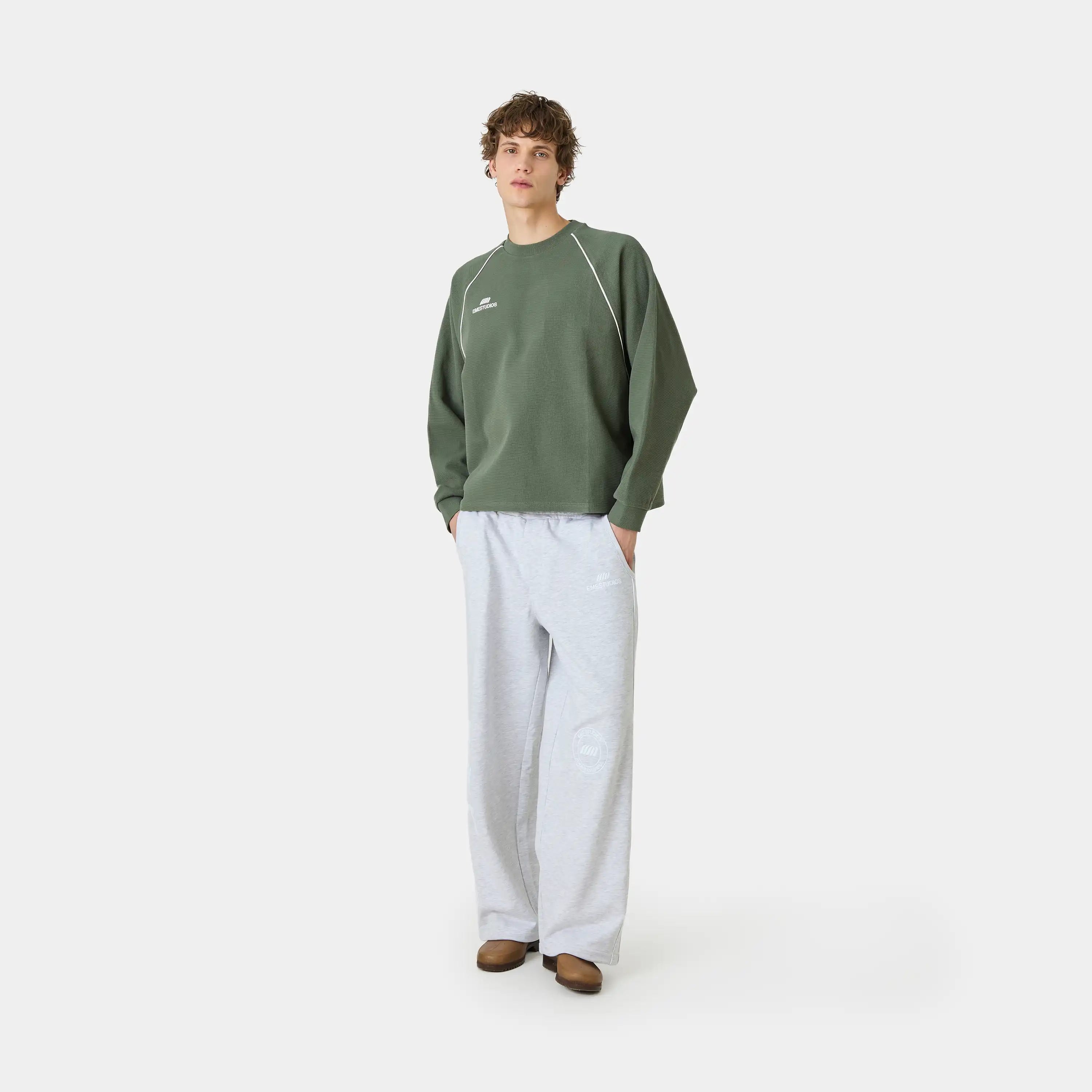 Hanbal Forest Waffle Long Sleeve T-shirts Eme Studios