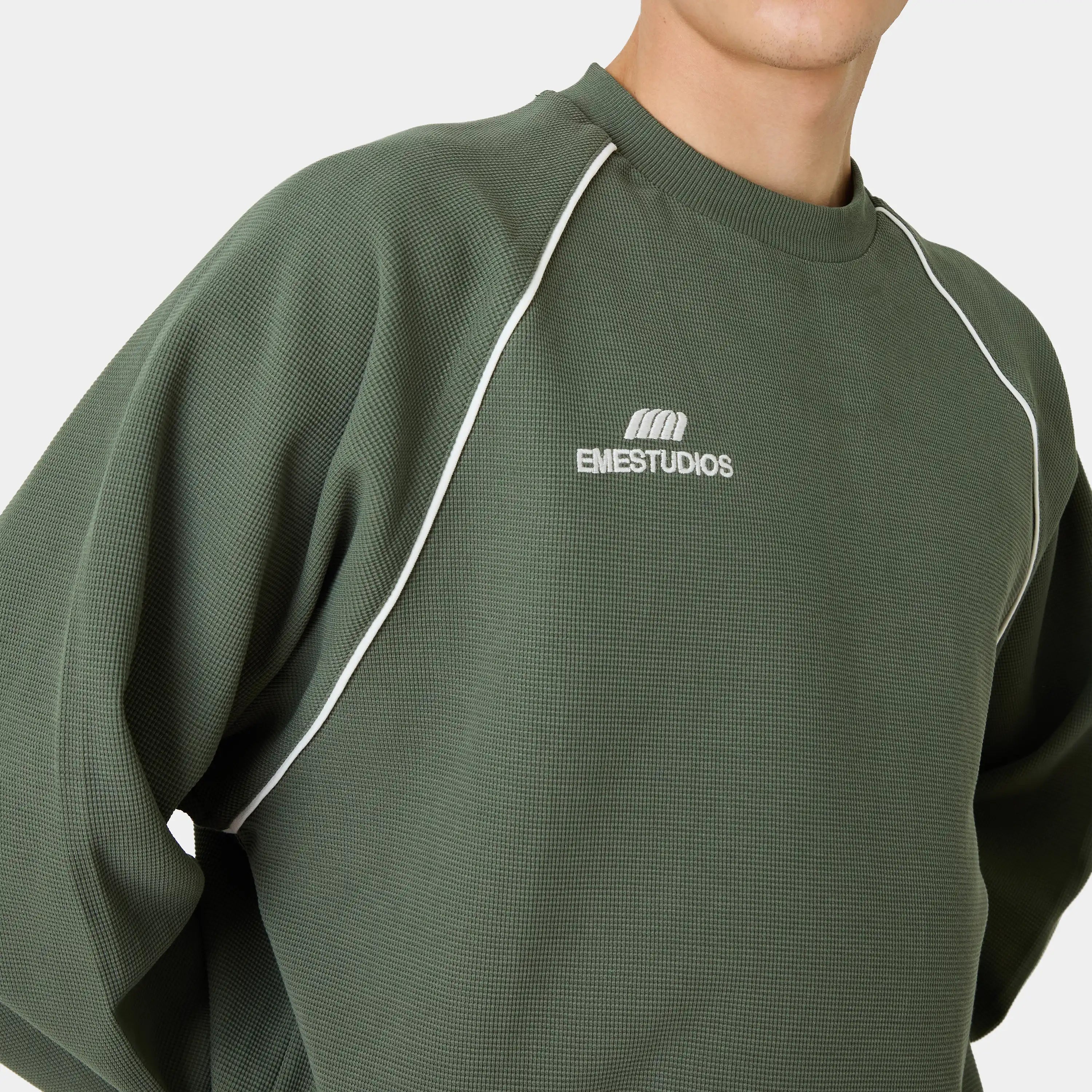 Hanbal Forest Waffle Long Sleeve T-shirts Eme Studios