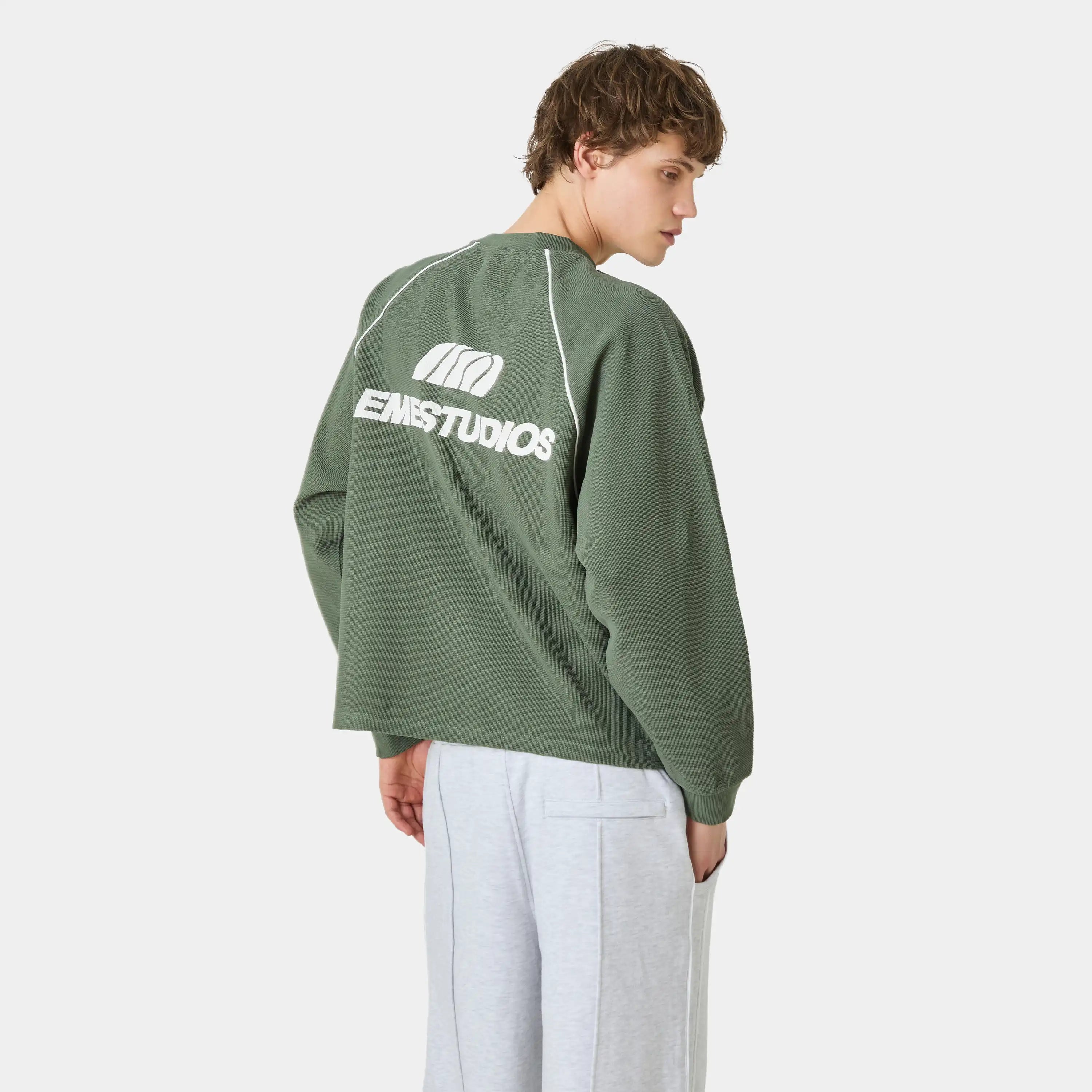 Hanbal Forest Waffle Long Sleeve T-shirts Eme Studios