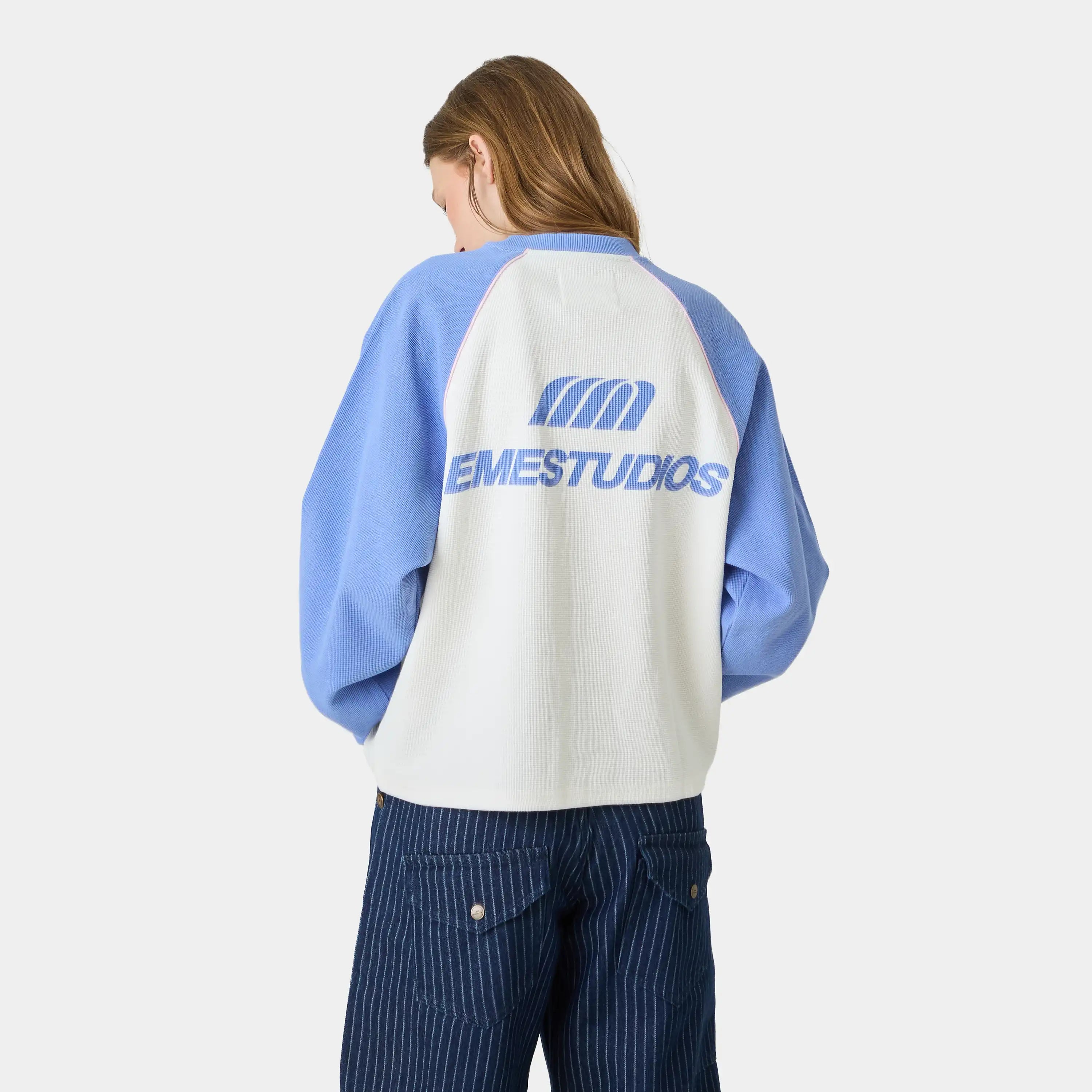 Hanbal Lilac Waffle Long Sleeve T-shirts Eme Studios