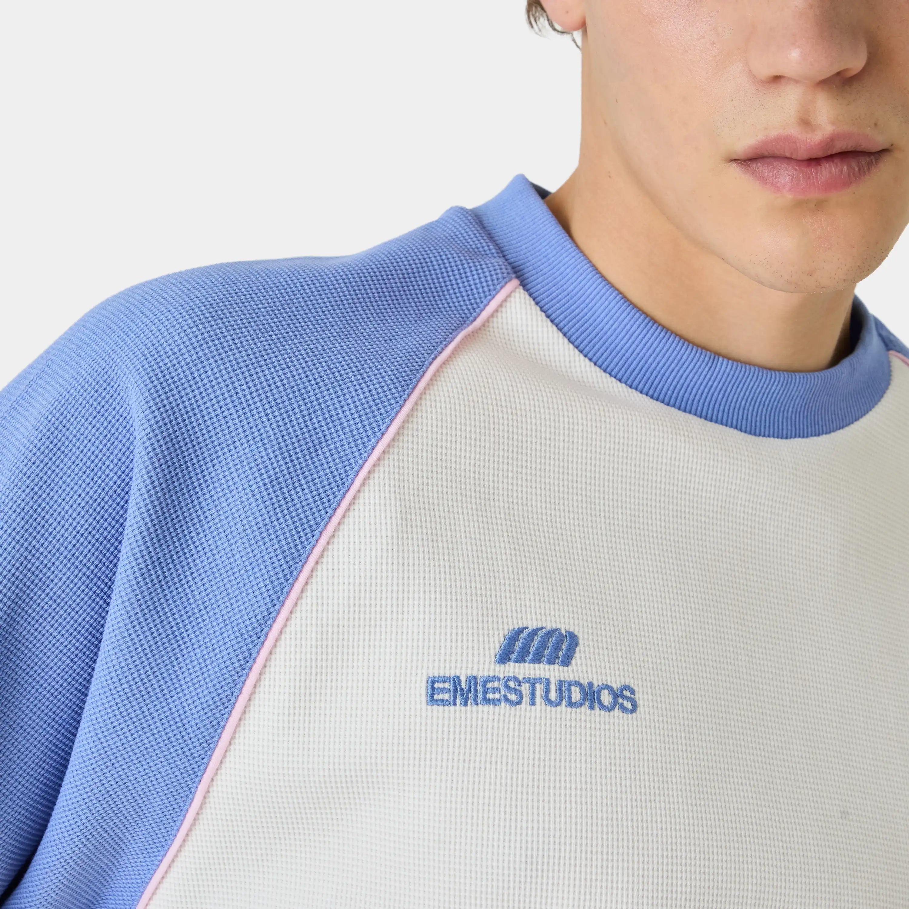 Hanbal Lilac Waffle Long Sleeve T-shirts Eme Studios