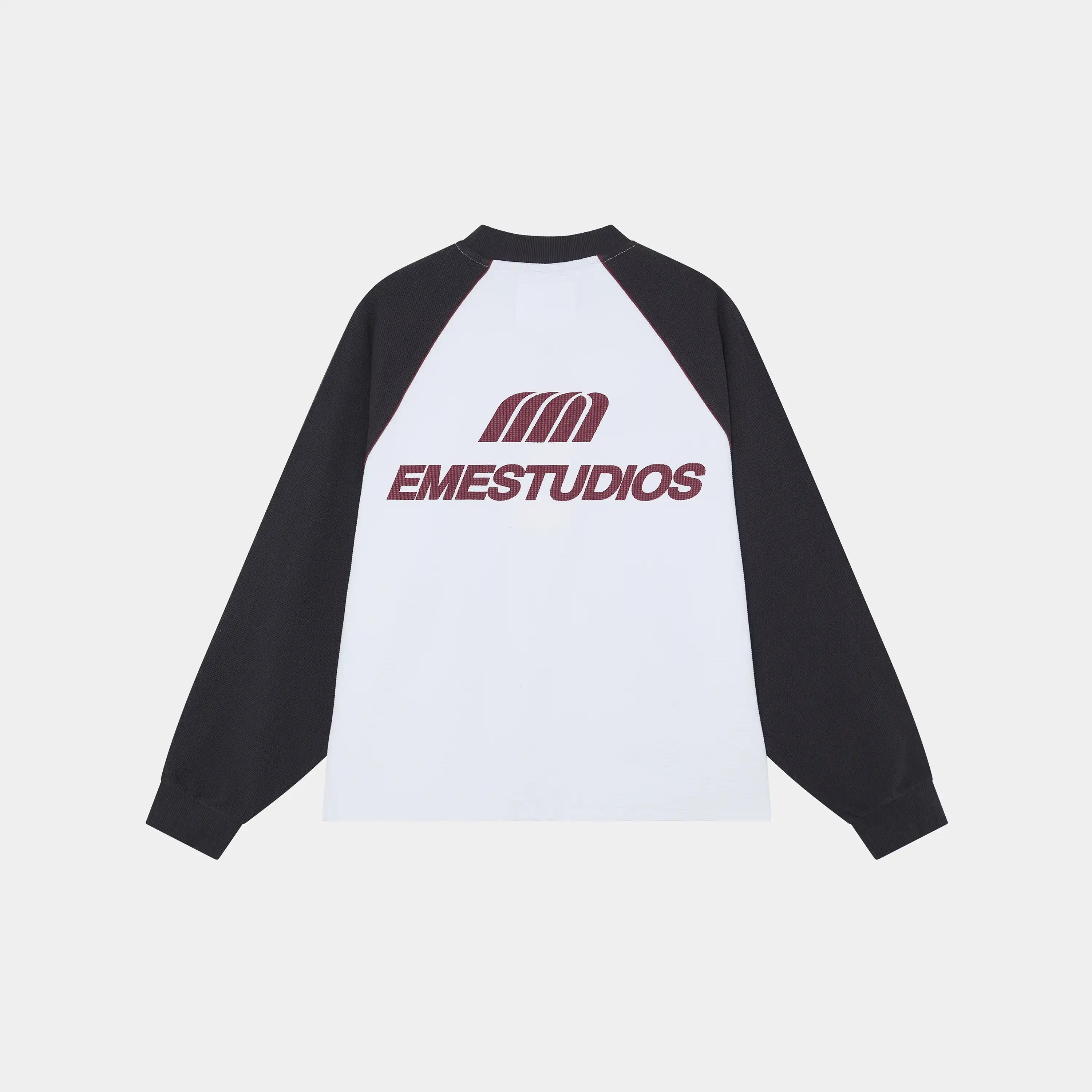 Hanbal Navy Waffle Long Sleeve T-shirts Eme Studios