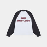 Hanbal Navy Waffle Long Sleeve T-shirts Eme Studios