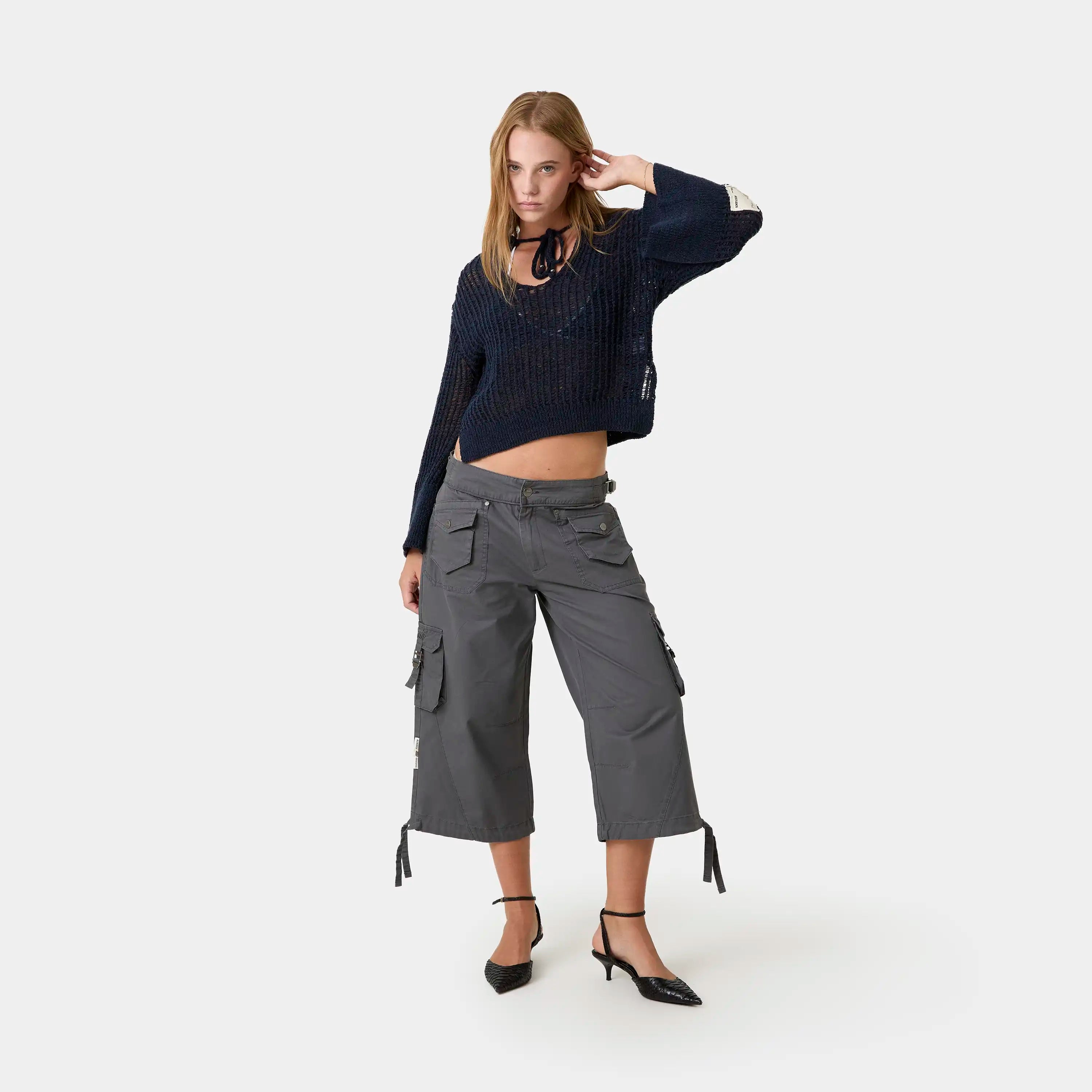 Sailor Navy Knit Sweater Woman Knitwear Eme Studios