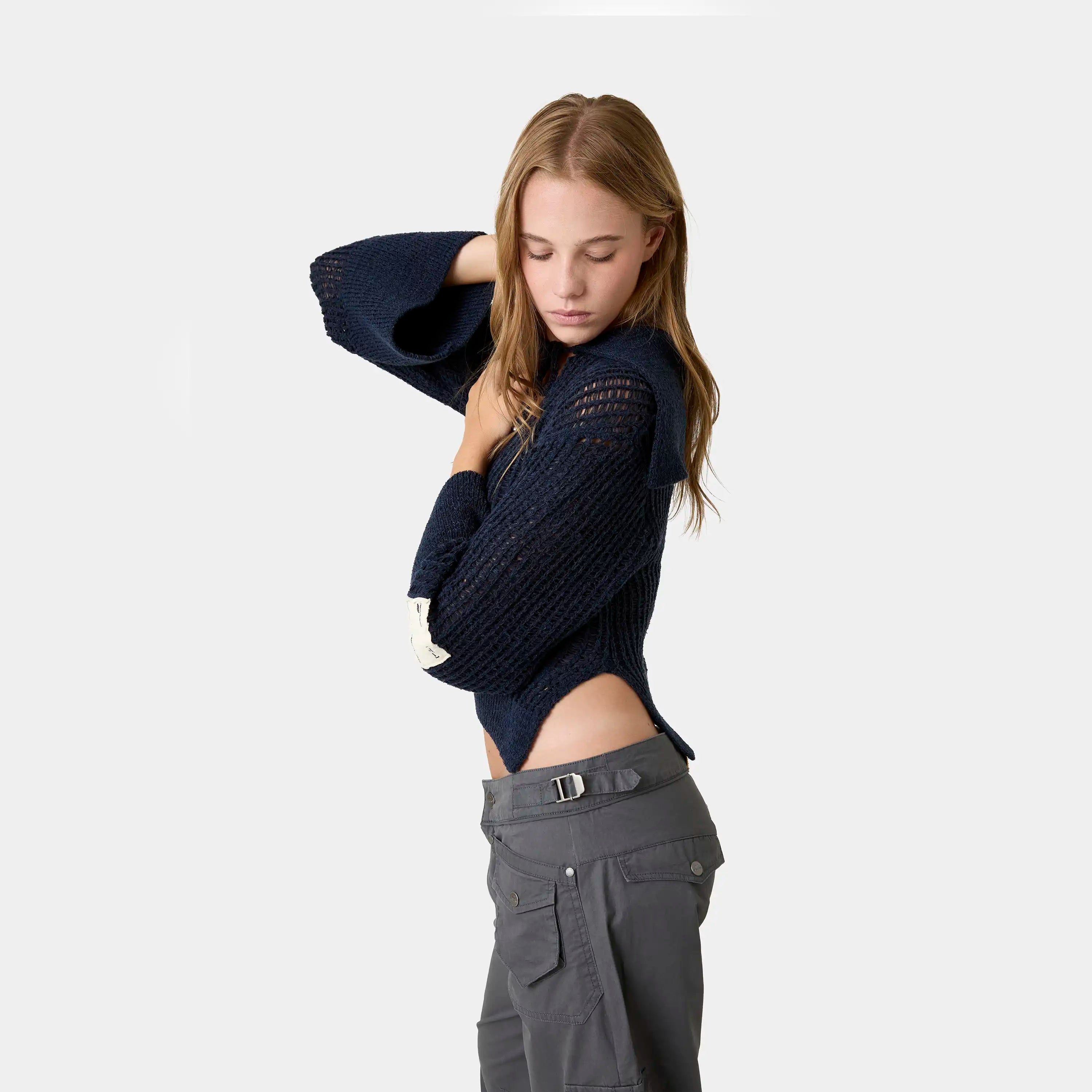 Sailor Navy Knit Sweater Woman Knitwear Eme Studios