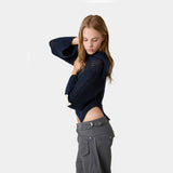 Sailor Navy Knit Sweater Woman Knitwear Eme Studios