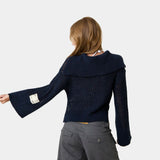 Sailor Navy Knit Sweater Woman Knitwear Eme Studios