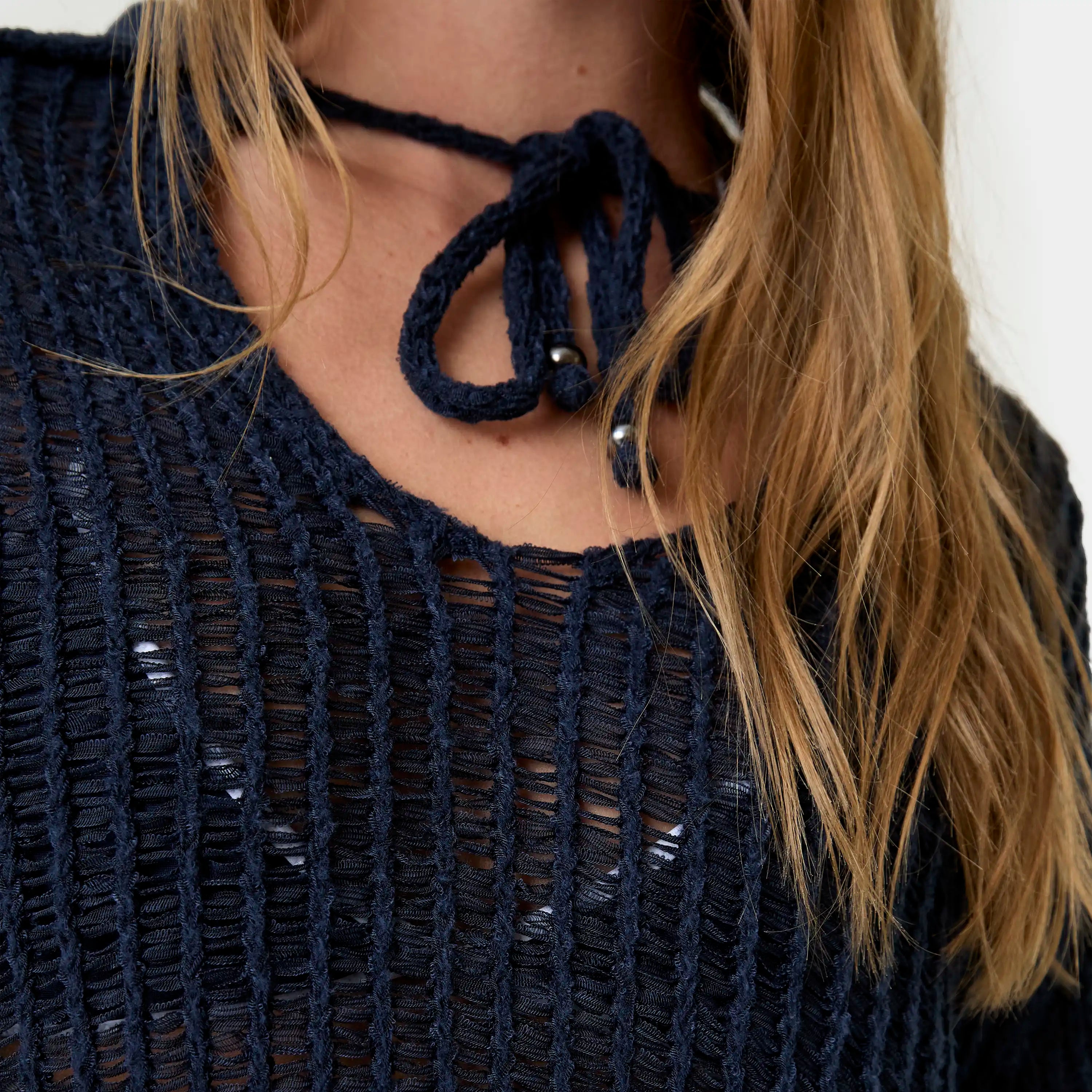 Sailor Navy Knit Sweater Woman Knitwear Eme Studios