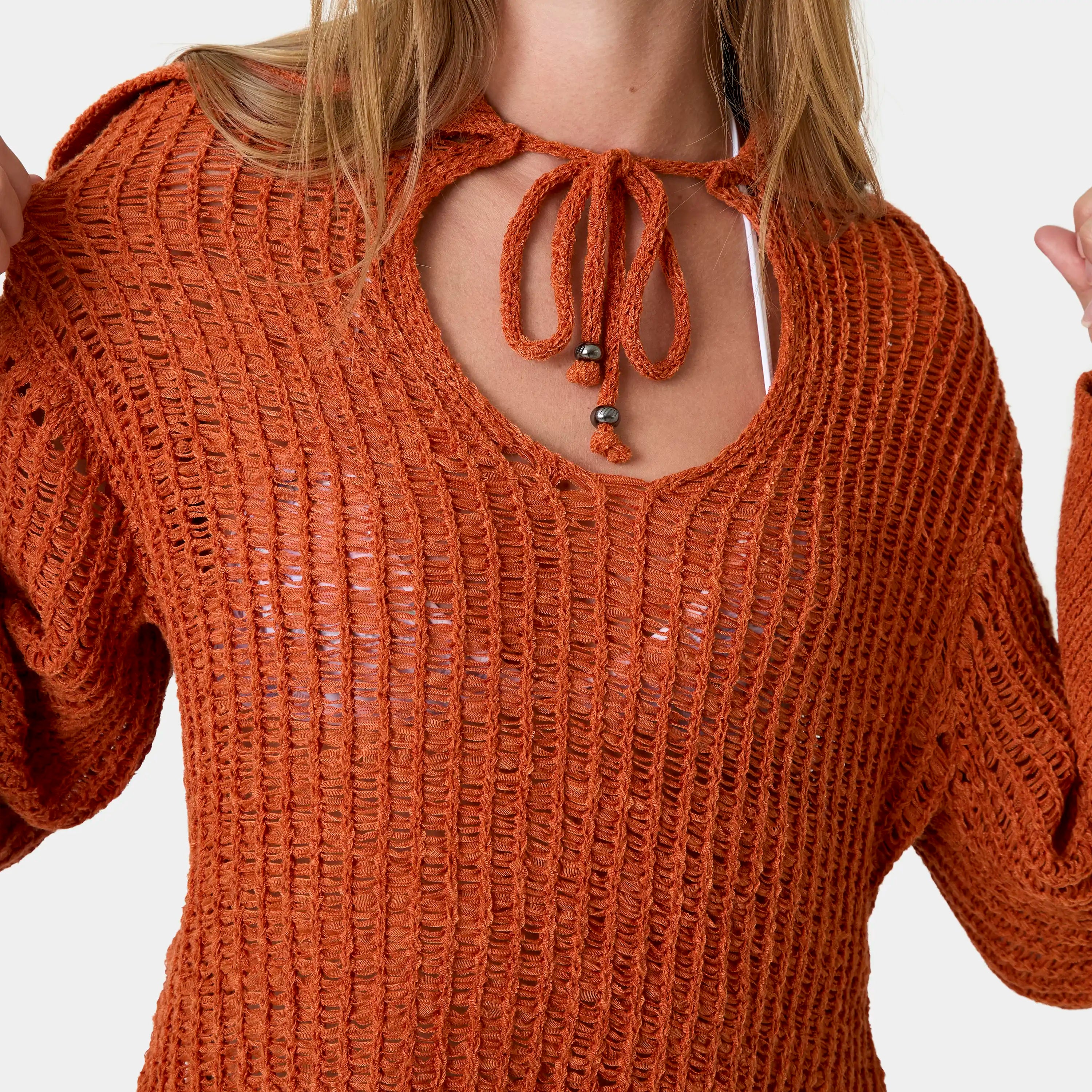 Sailor Rust Knit Sweater Woman Knitwear Eme Studios