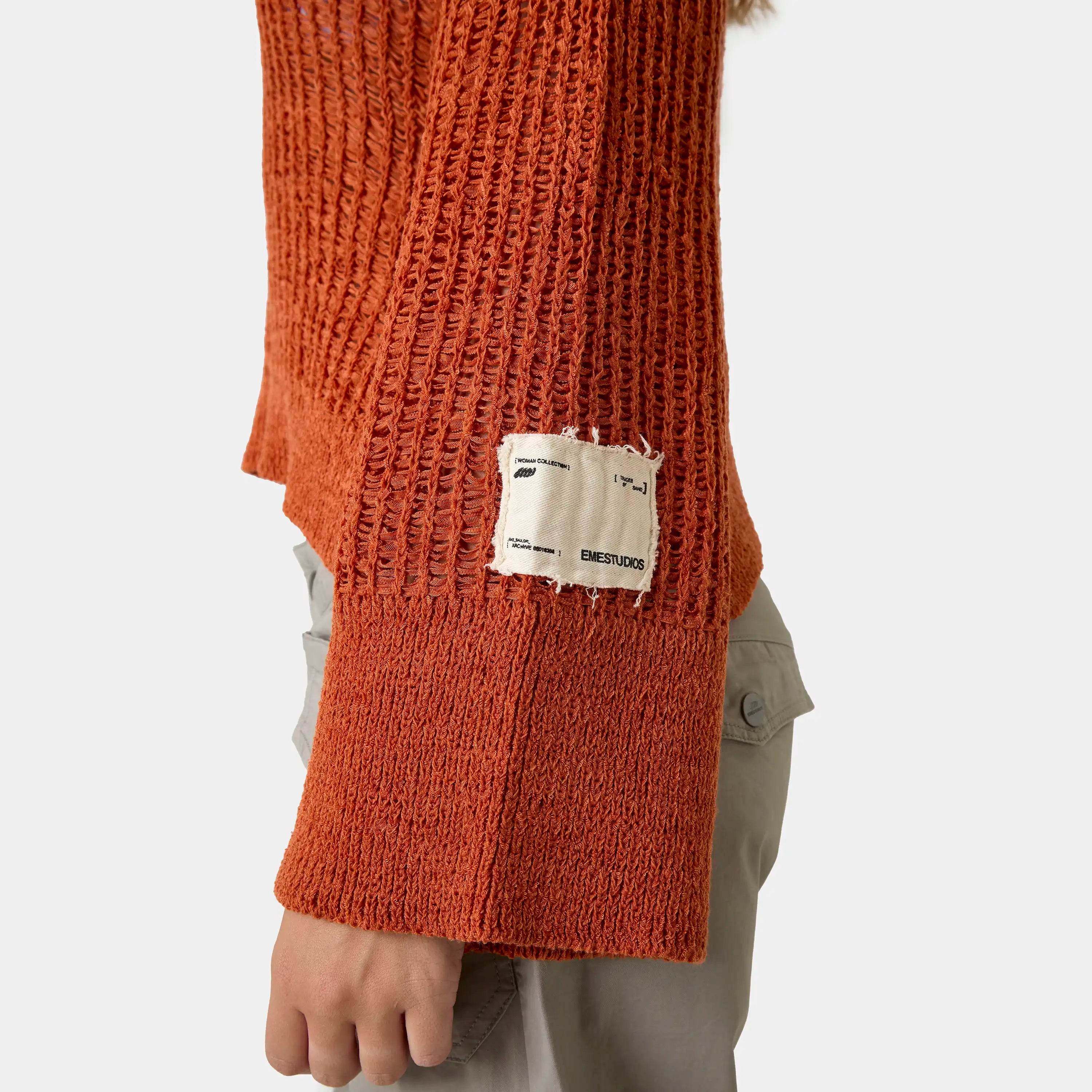 Sailor Rust Knit Sweater Woman Knitwear Eme Studios