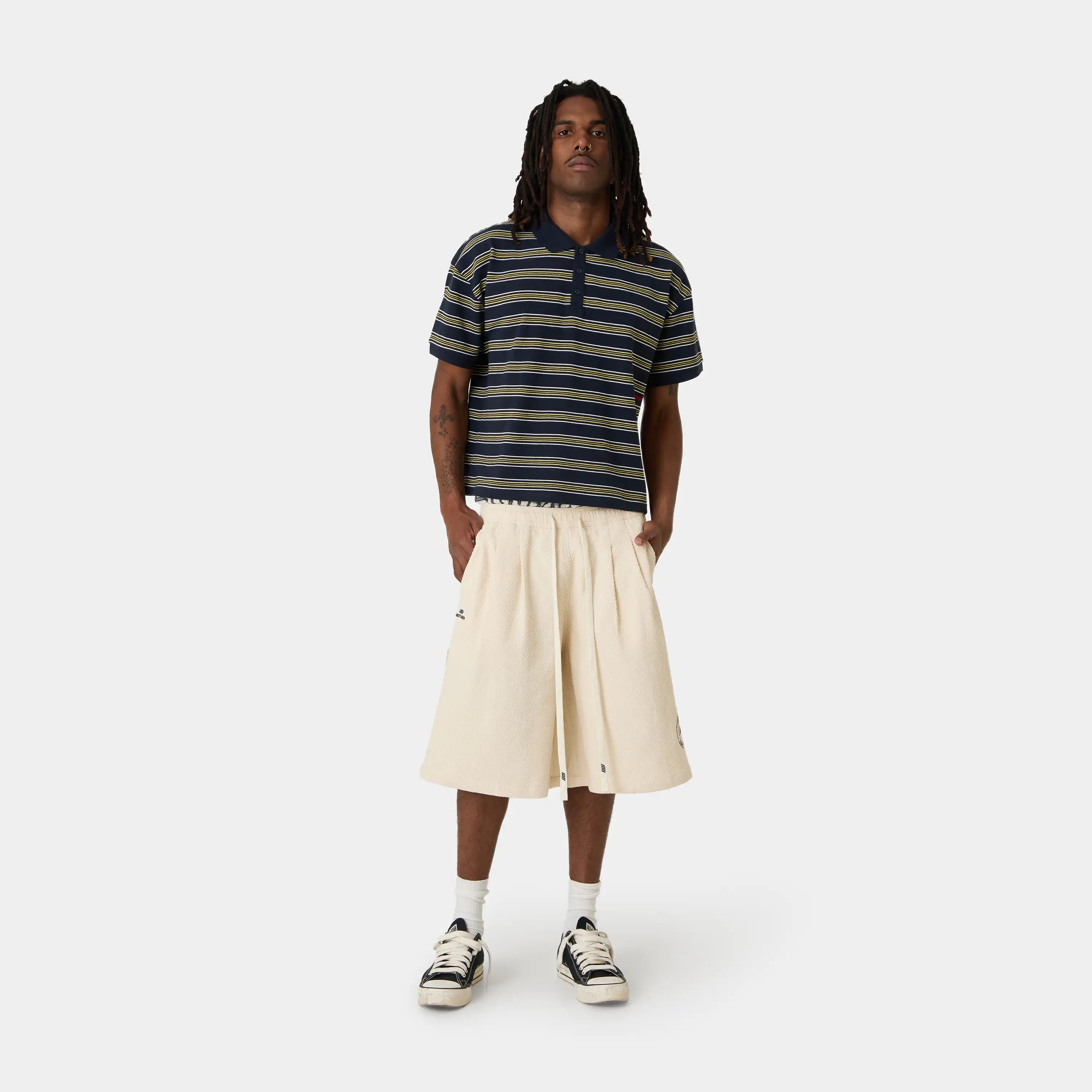 Casse Off Sand Waffle Jorts Shorts Eme Studios