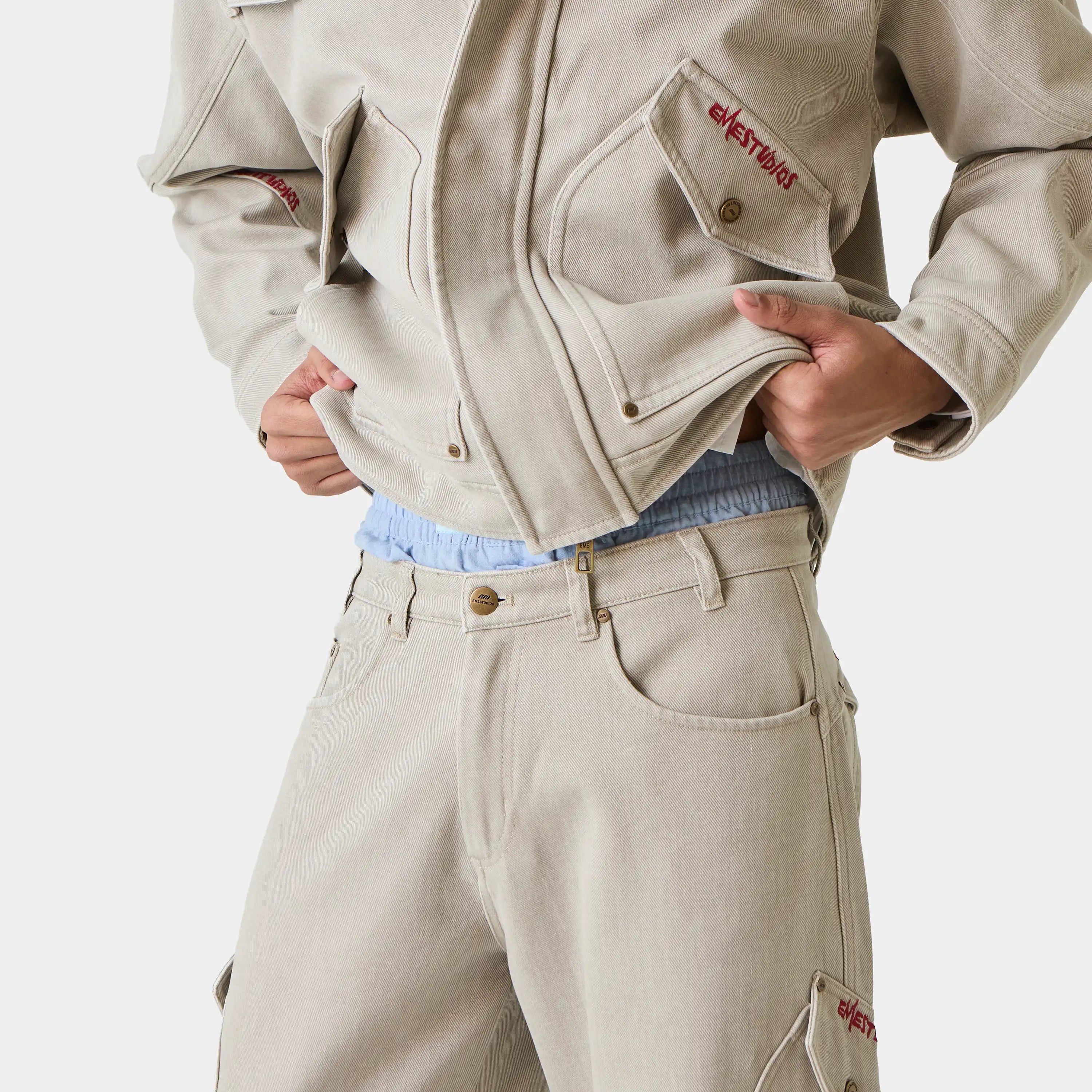 Montato Denim Cargo Pants Pants Eme Studios