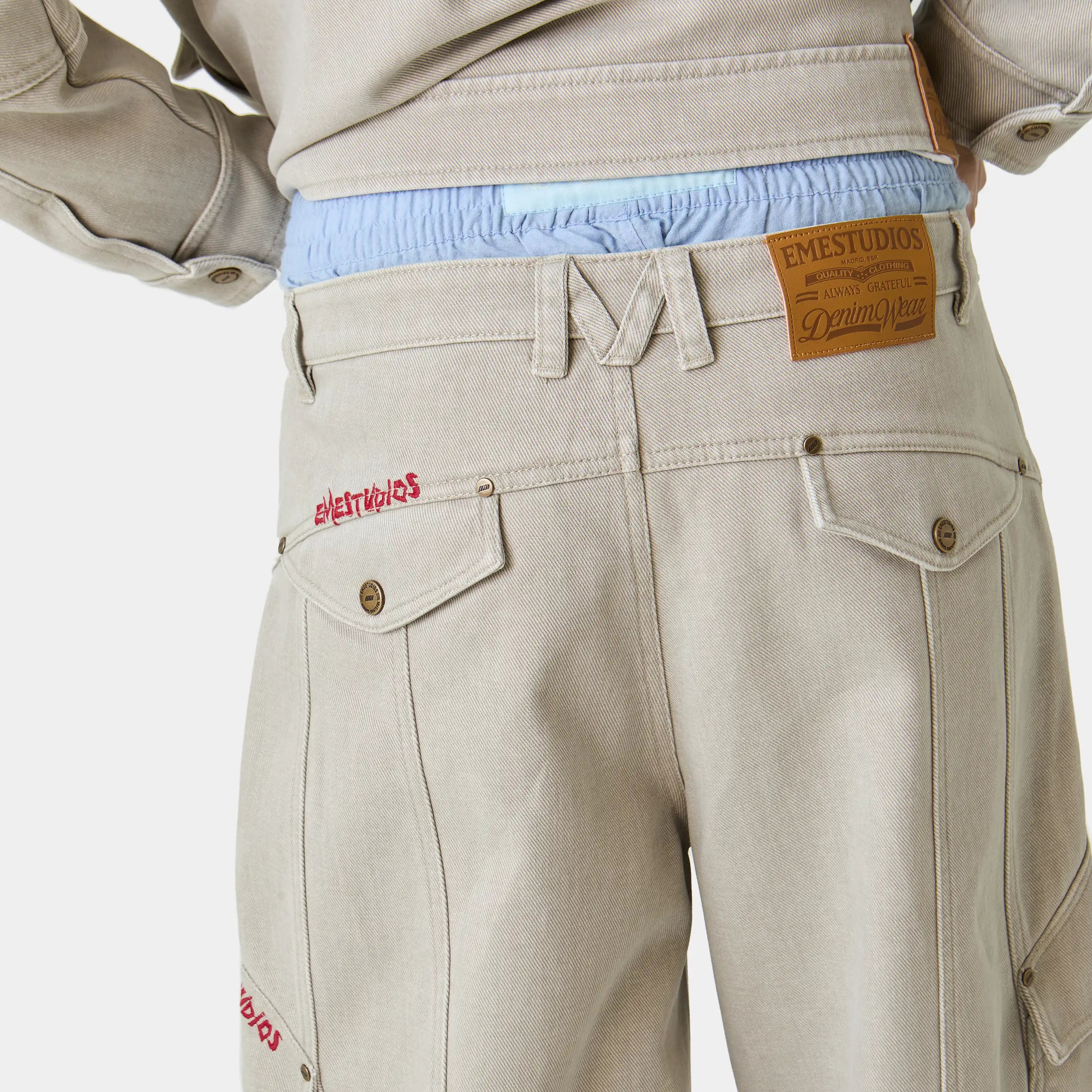Montato Denim Cargo Pants Pants Eme Studios