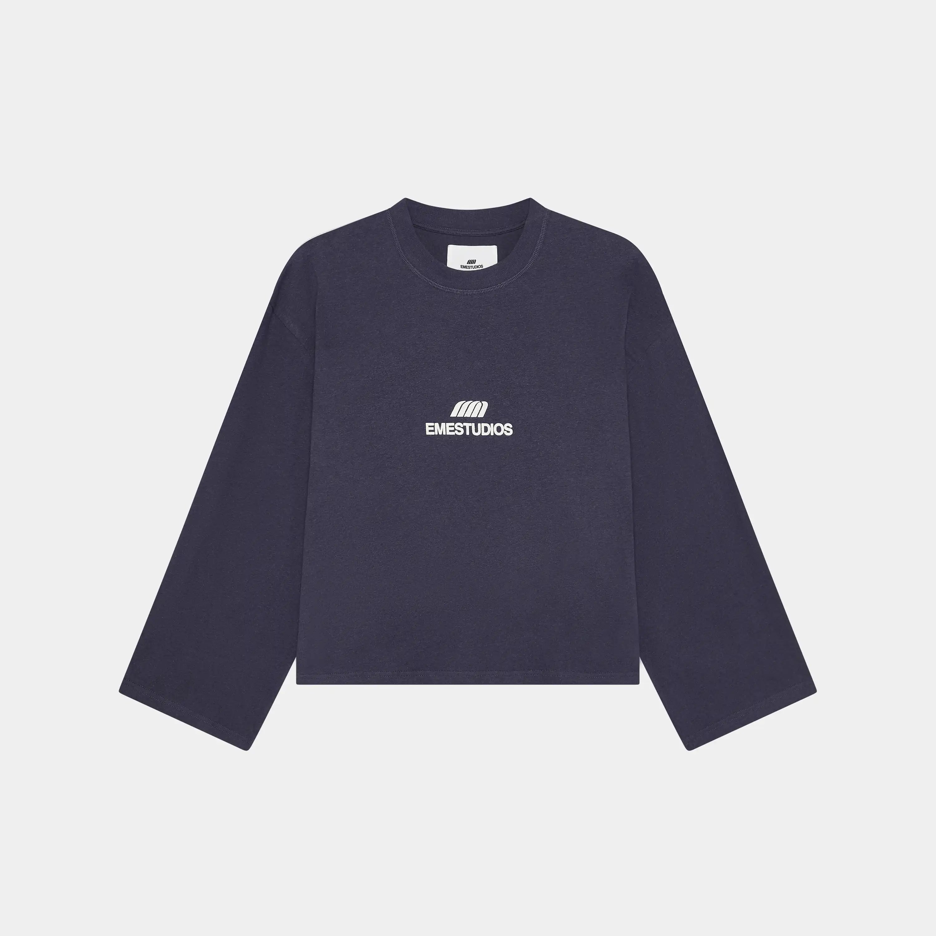 Cotten Navy Long Sleeve T-shirts Eme Studios