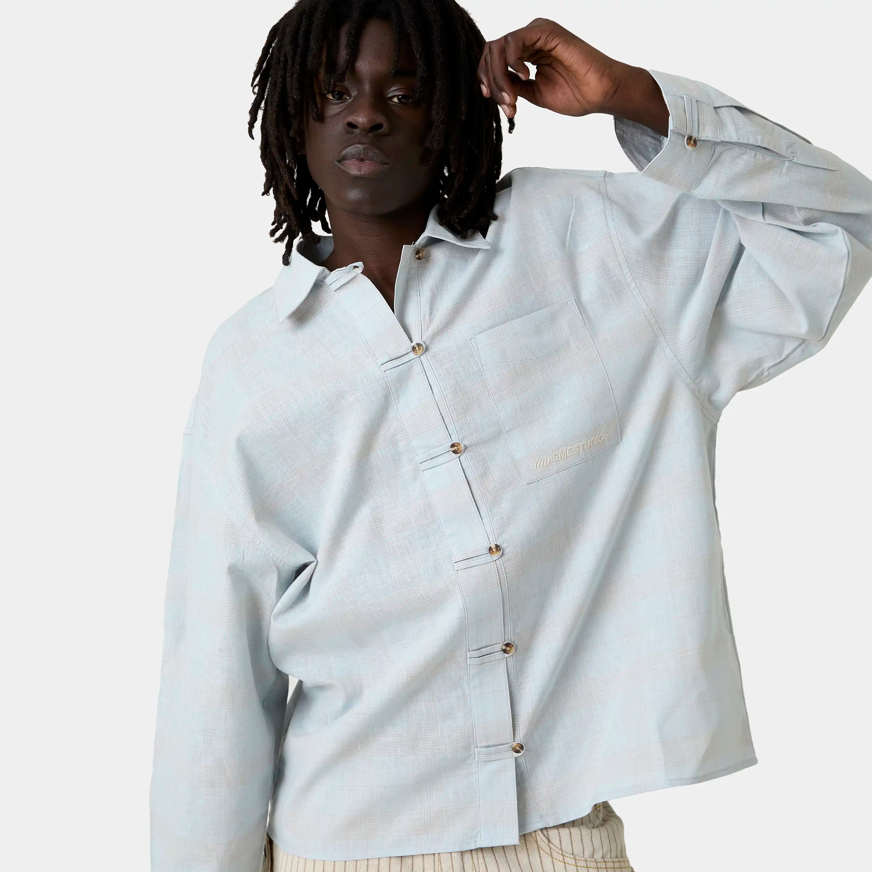 Brine Blue Shirt Shirts Eme Studios