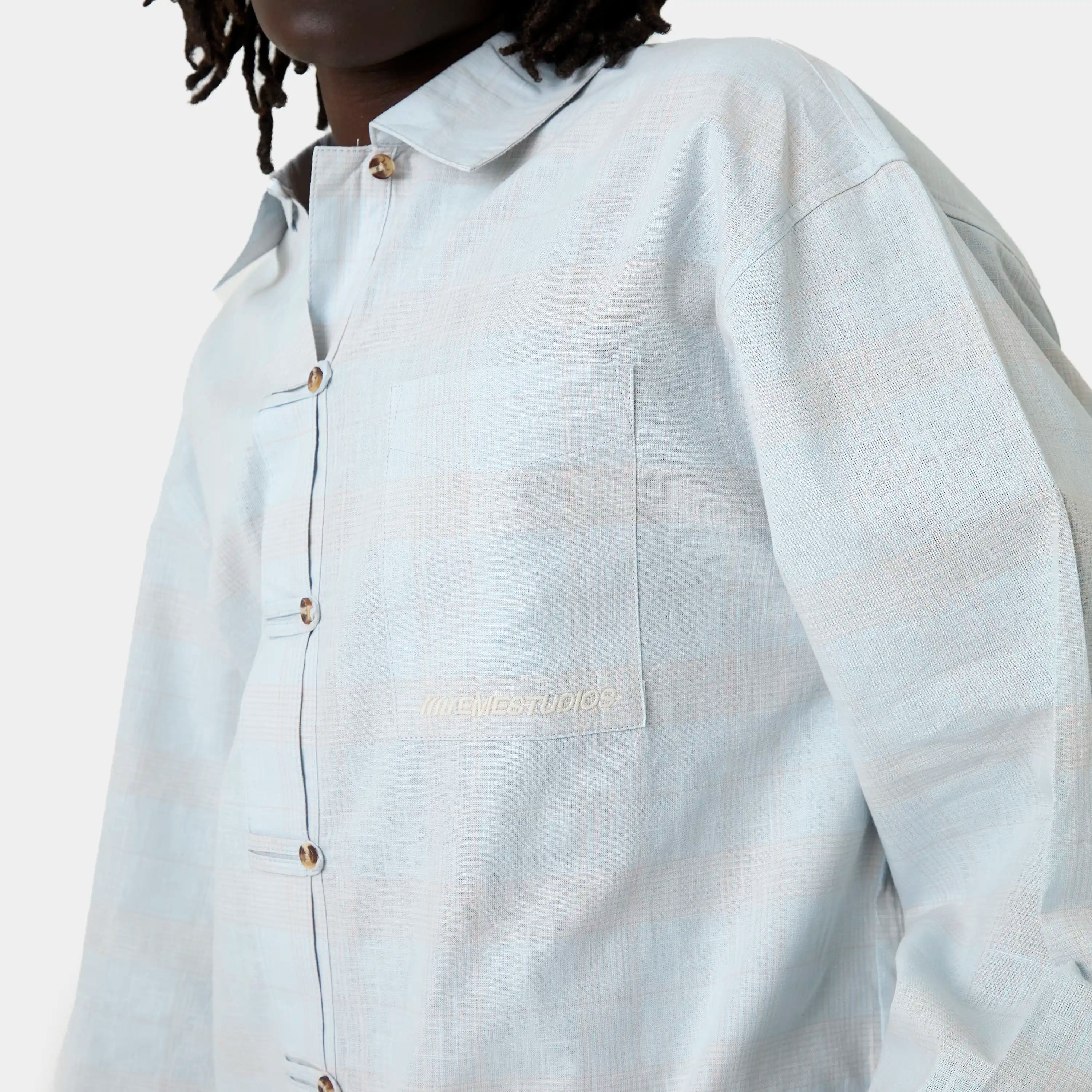 Brine Blue Shirt Shirts Eme Studios