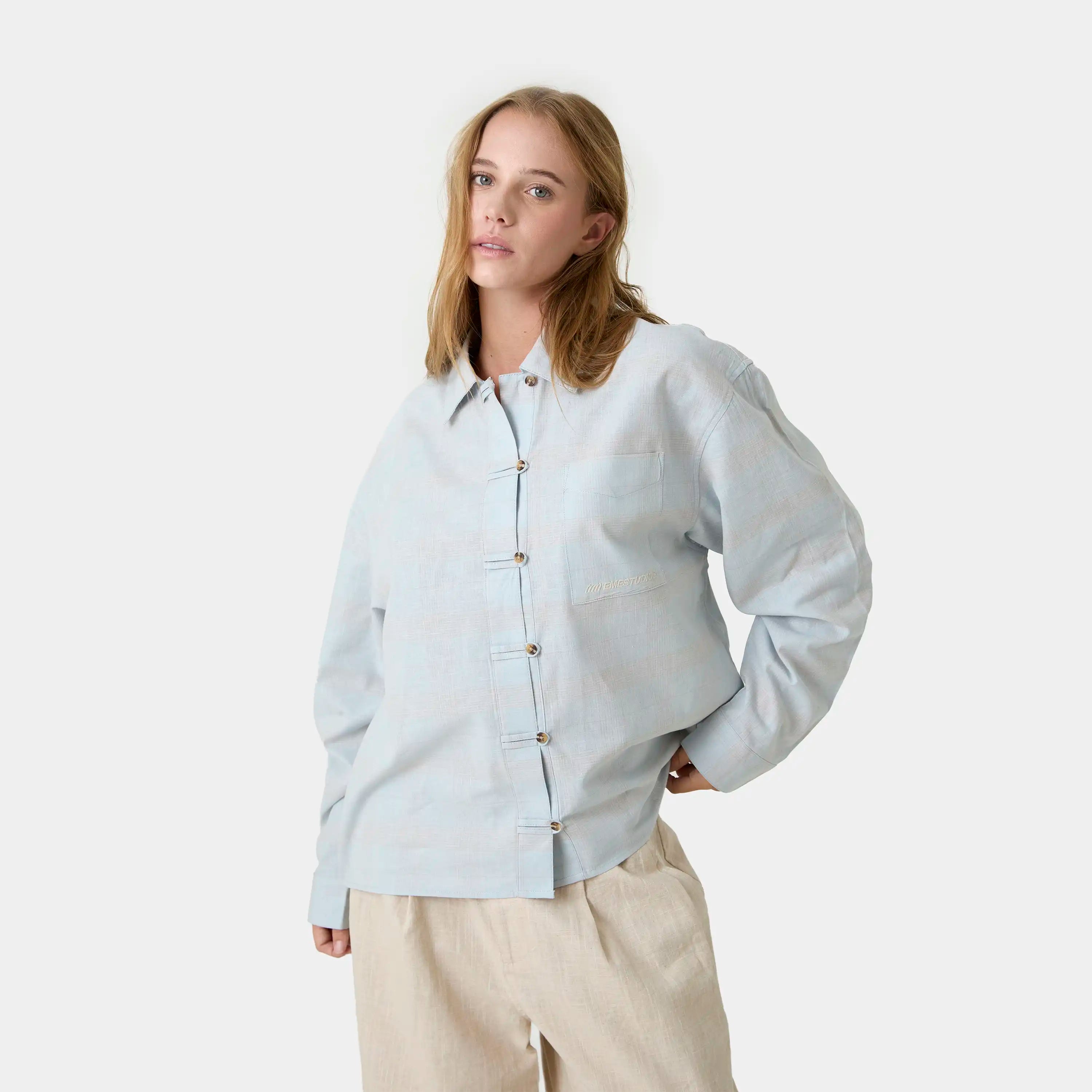 Brine Blue Shirt Shirts Eme Studios