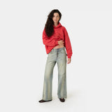 Vitel Flared Blue Denim Pants Pants Eme Studios