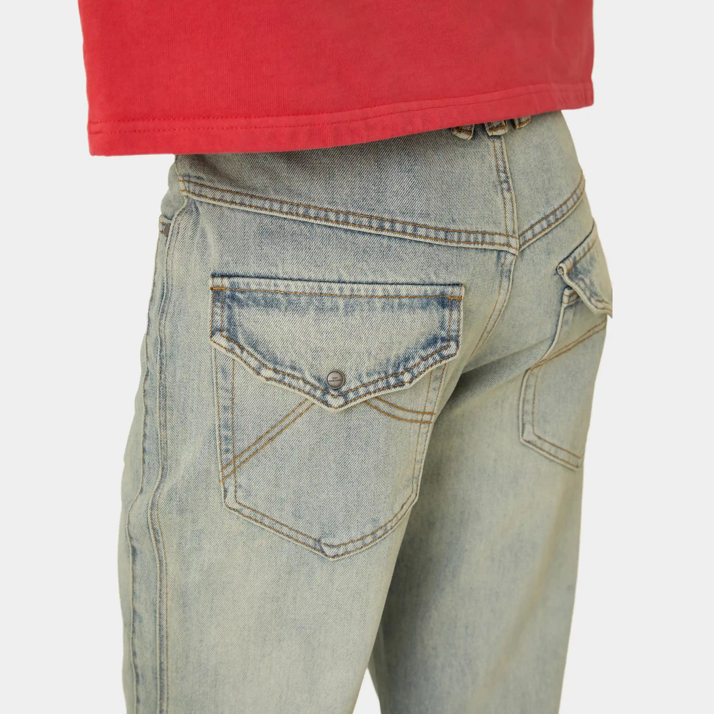 Vitel Flared Blue Denim Pants Pants Eme Studios