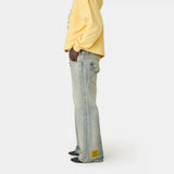 Vitel Flared Blue Denim Pants Pants Eme Studios