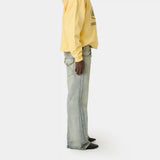 Vitel Flared Blue Denim Pants Pants Eme Studios