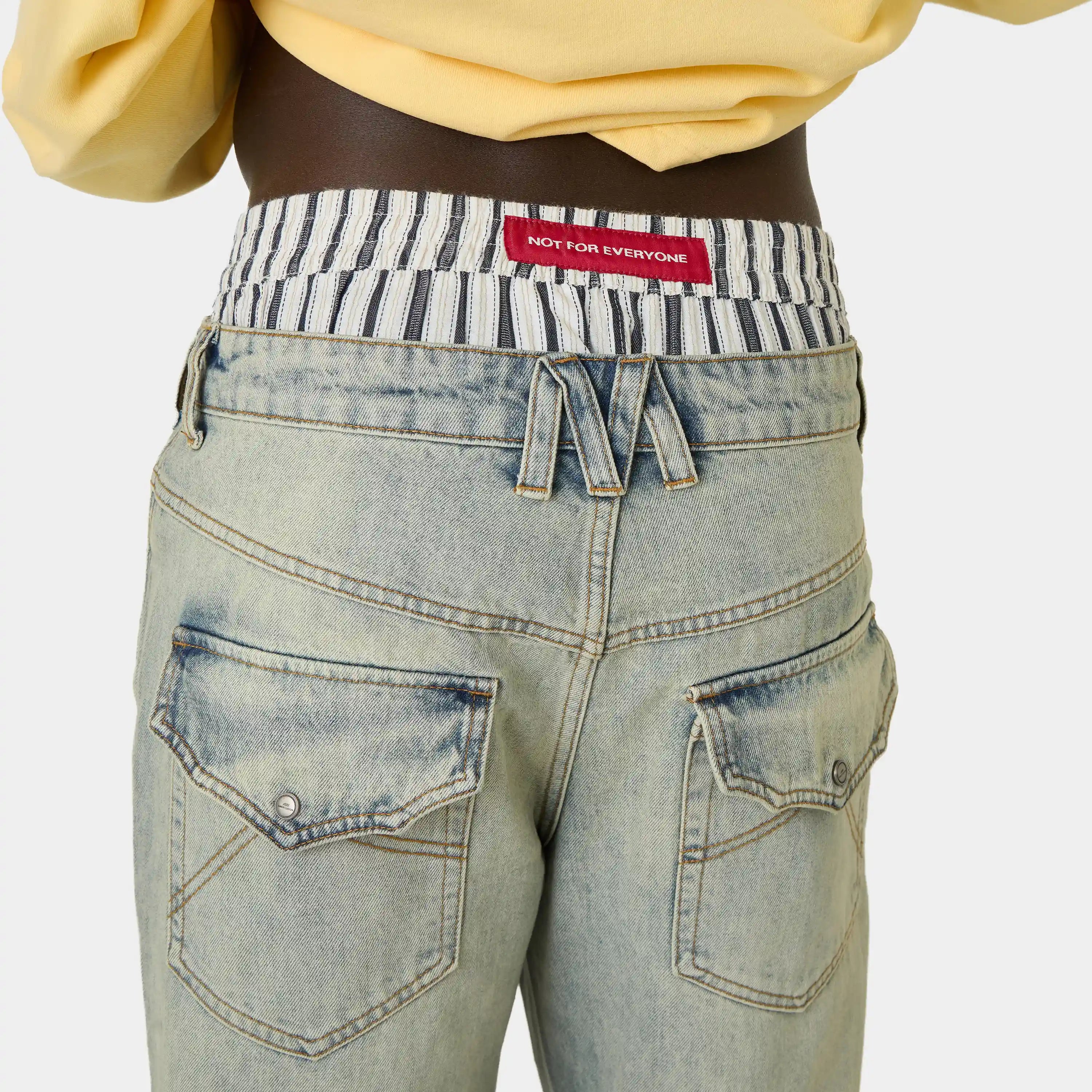 Vitel Flared Blue Denim Pants Pants Eme Studios