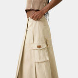 Gadget Light Camel Skirt Woman Pants Eme Studios