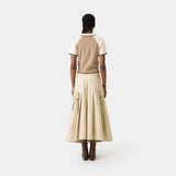 Gadget Light Camel Skirt Woman Pants Eme Studios
