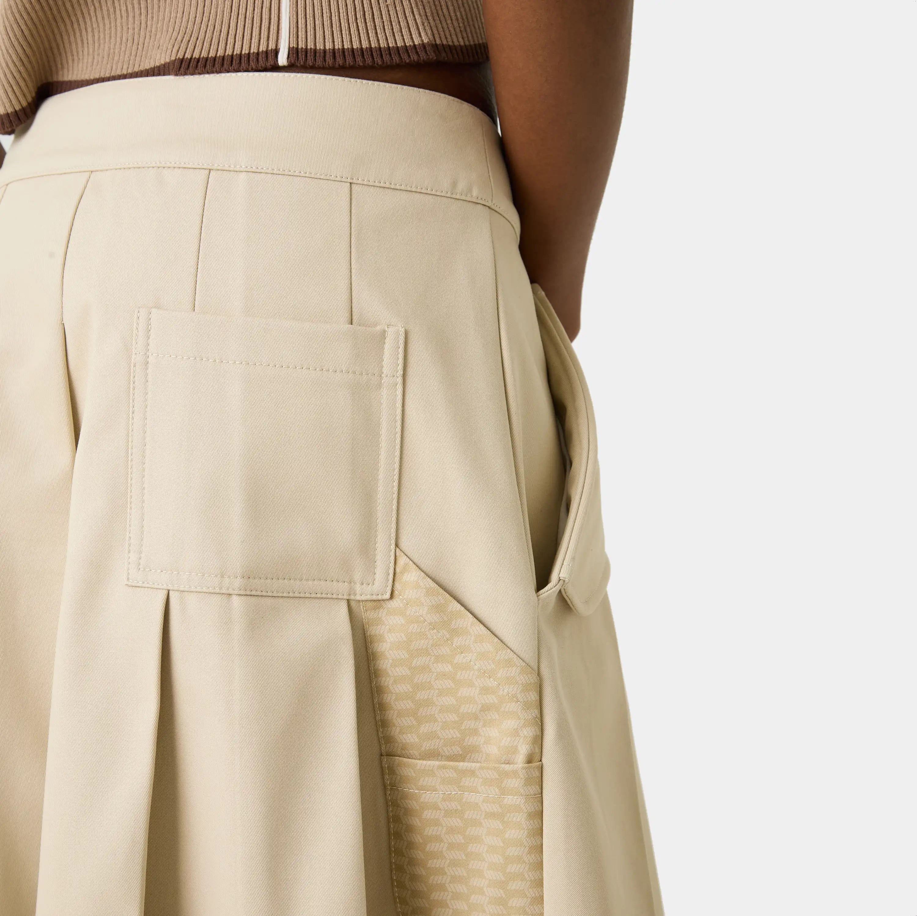 Gadget Light Camel Skirt Woman Pants Eme Studios
